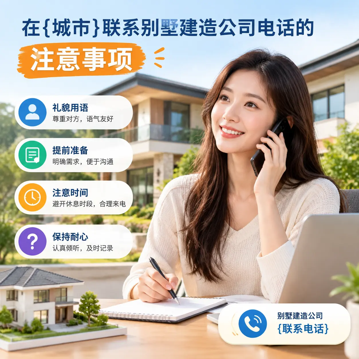 在关岭联系别墅建造公司电话的注意事项
